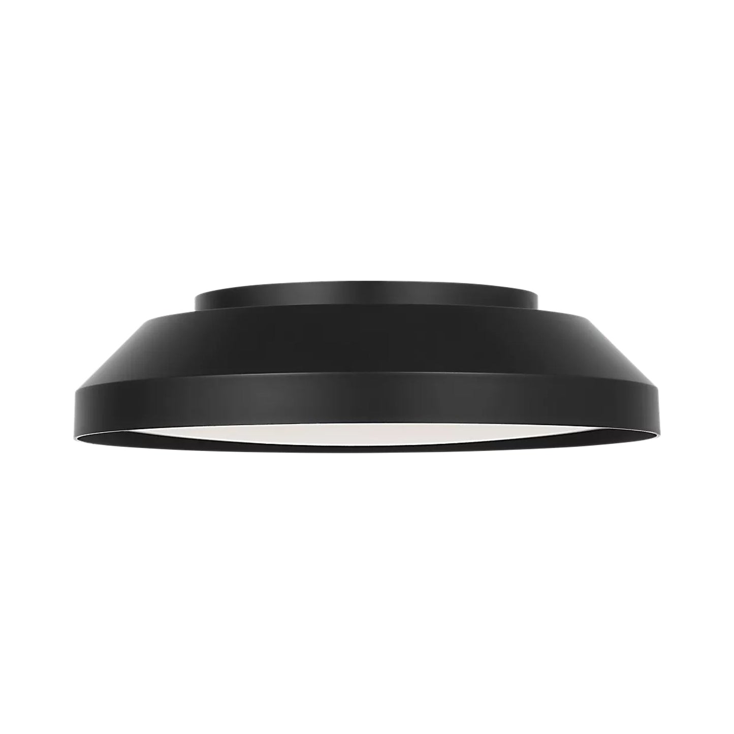 Nevado LED Flush Mount Ceiling Light in Midnight Black.