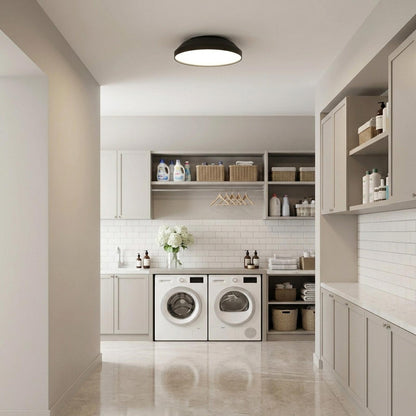 Nevado LED Flush Mount Ceiling Light in bathroom.