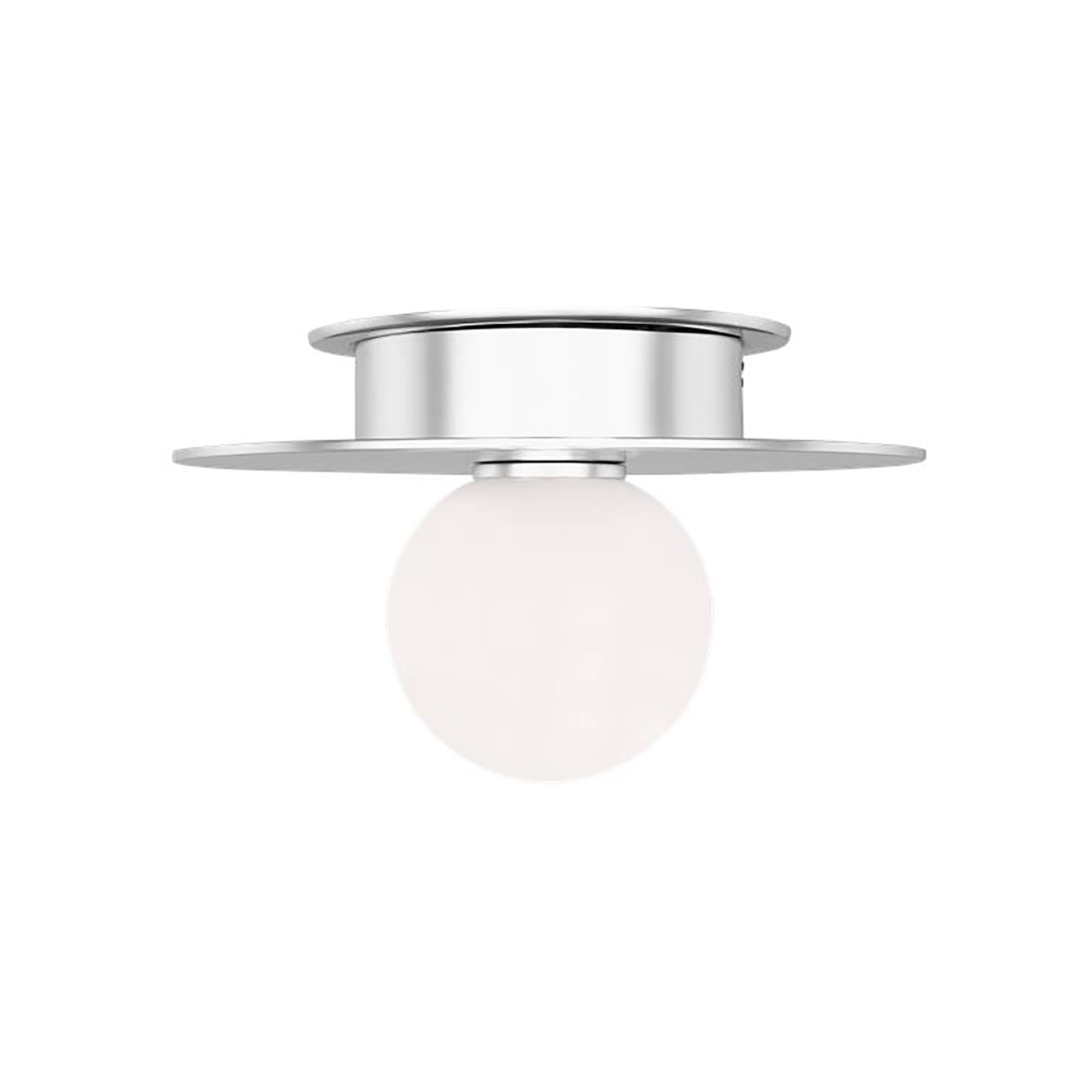 Nodes Flush Mount Ceiling Light in Polished Nickel (Small).