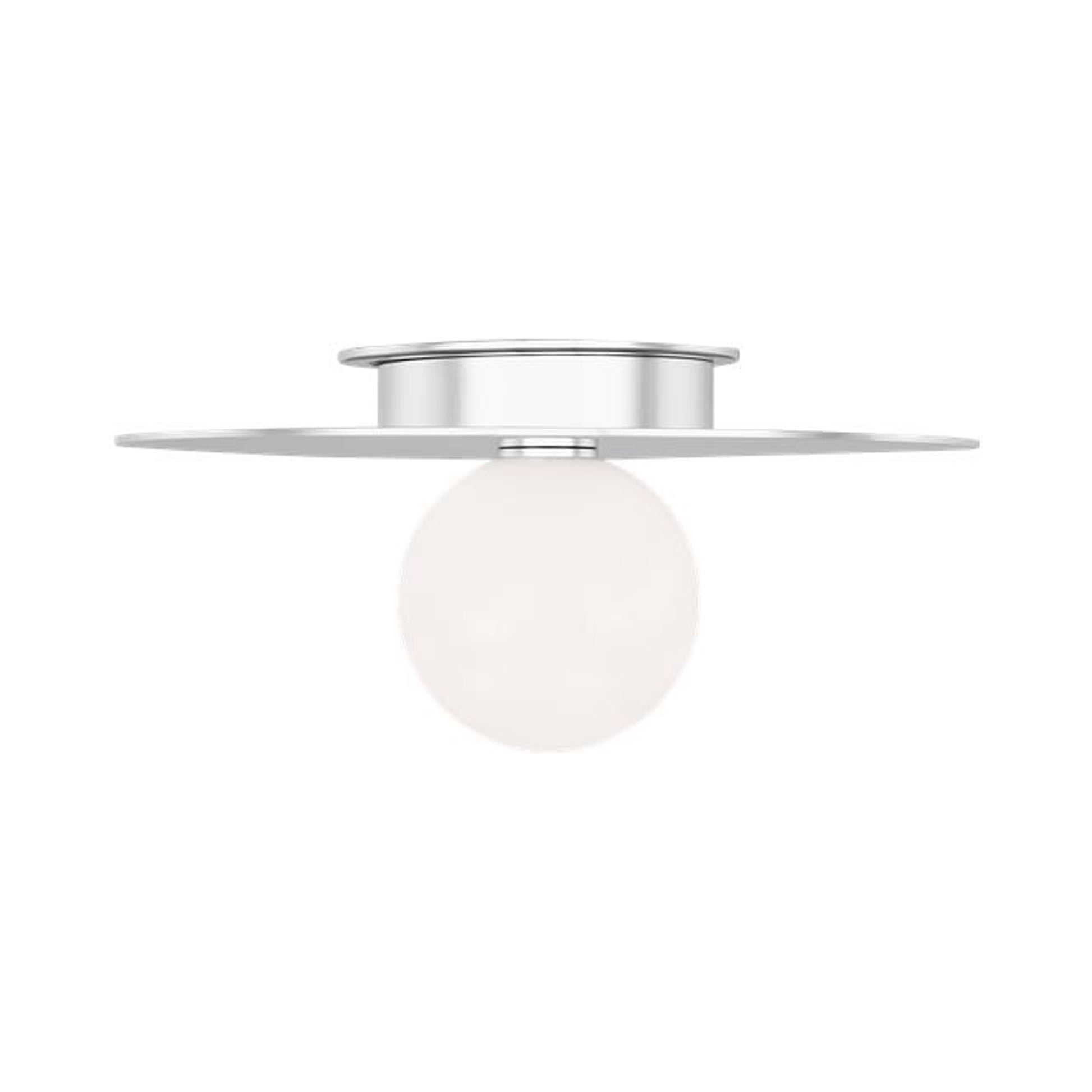 Nodes Flush Mount Ceiling Light in Polished Nickel (Medium).