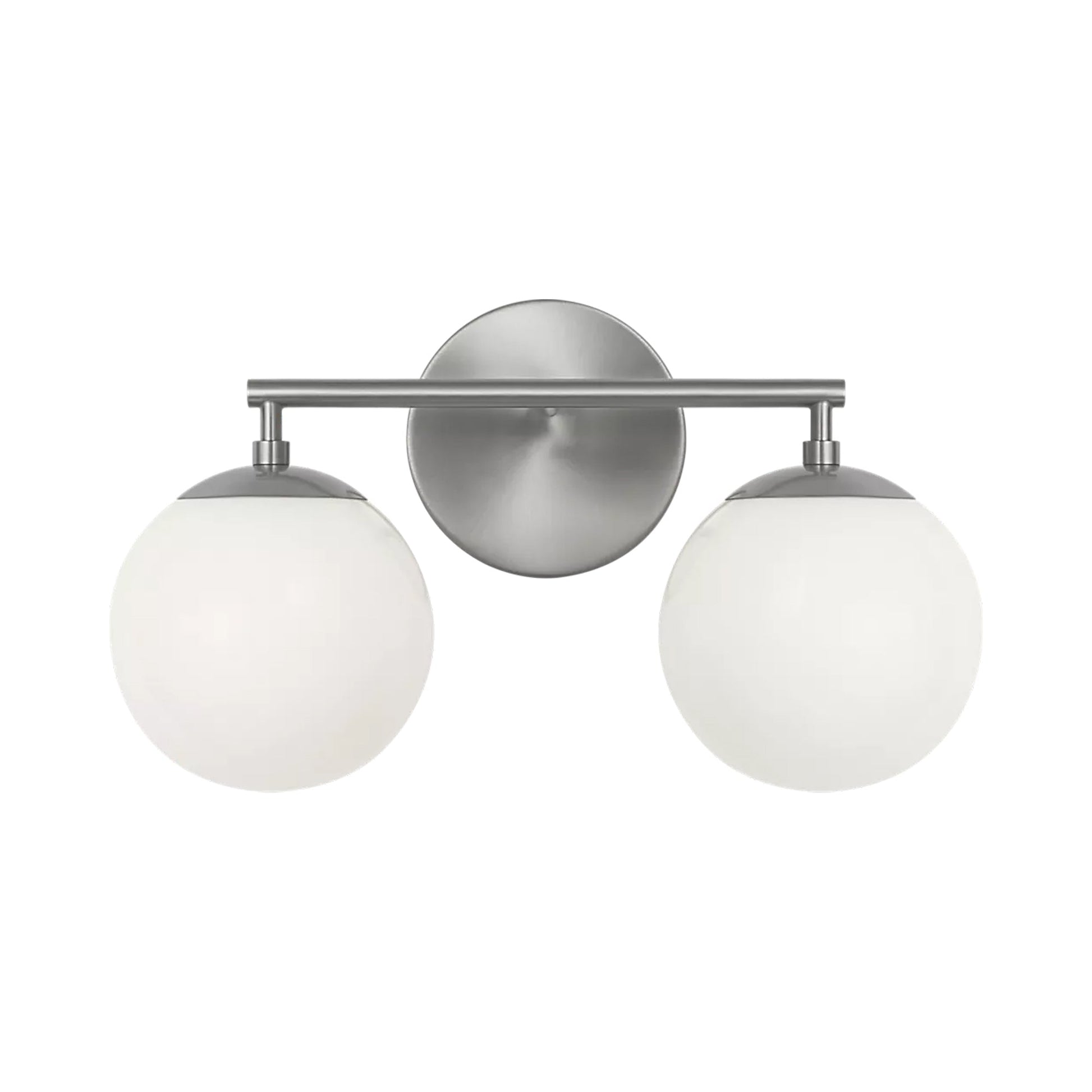 Nube Bath Vanity Light in Brushed Nickel (2-Light).