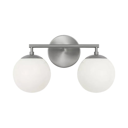 Nube Bath Vanity Light in Brushed Nickel (2-Light).