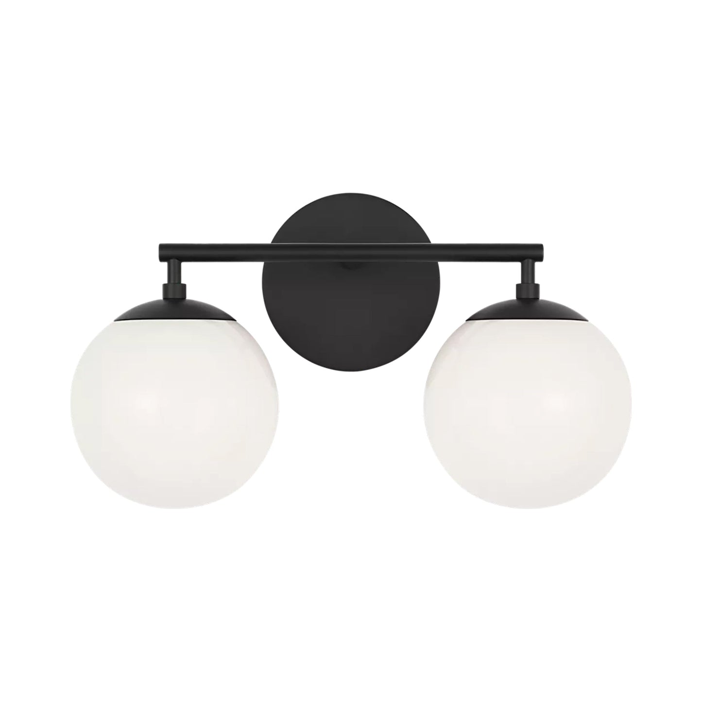 Nube Bath Vanity Light in Midnight Black (2-Light).