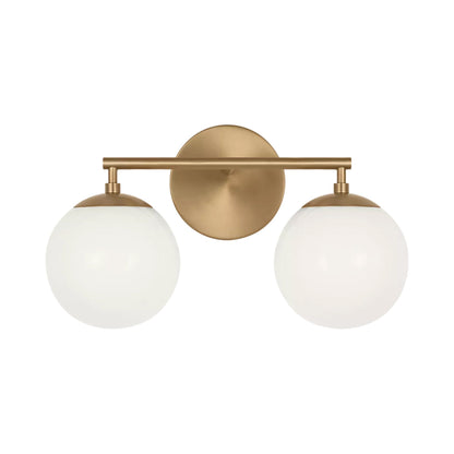 Nube Bath Vanity Light in Satin Brass (2-Light).