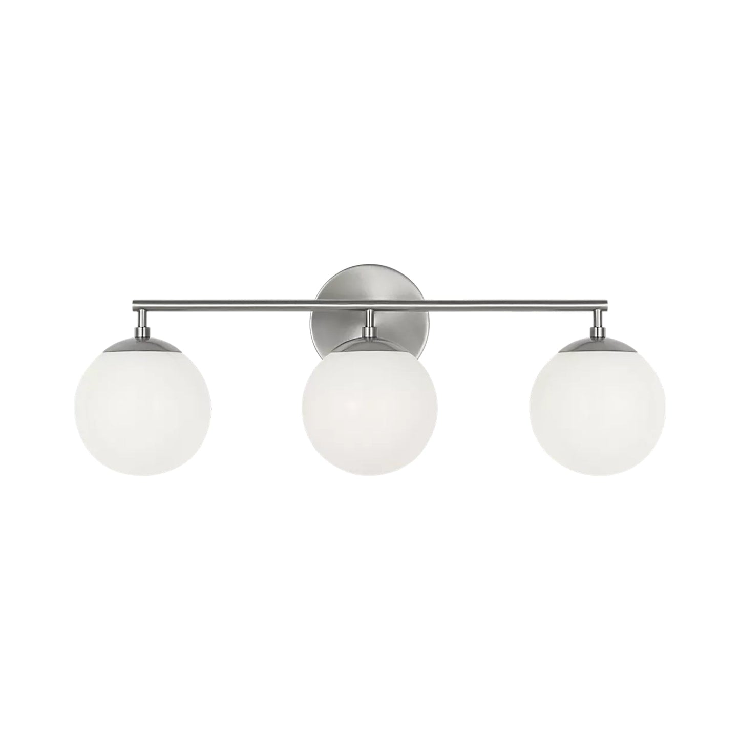 Nube Bath Vanity Light in Brushed Nickel (3-Light).