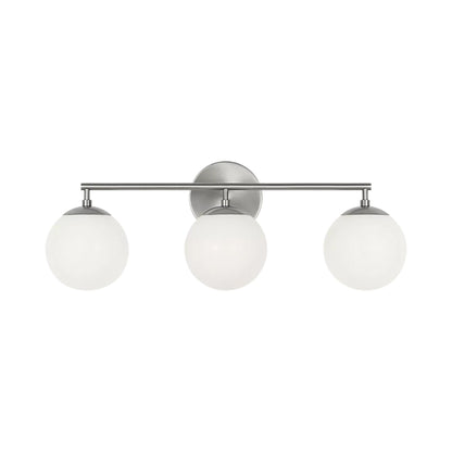 Nube Bath Vanity Light in Brushed Nickel (3-Light).