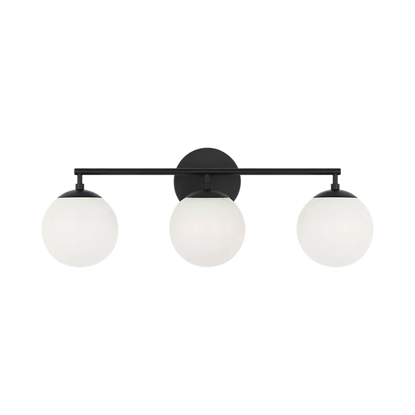 Nube Bath Vanity Light in Midnight Black (3-Light).