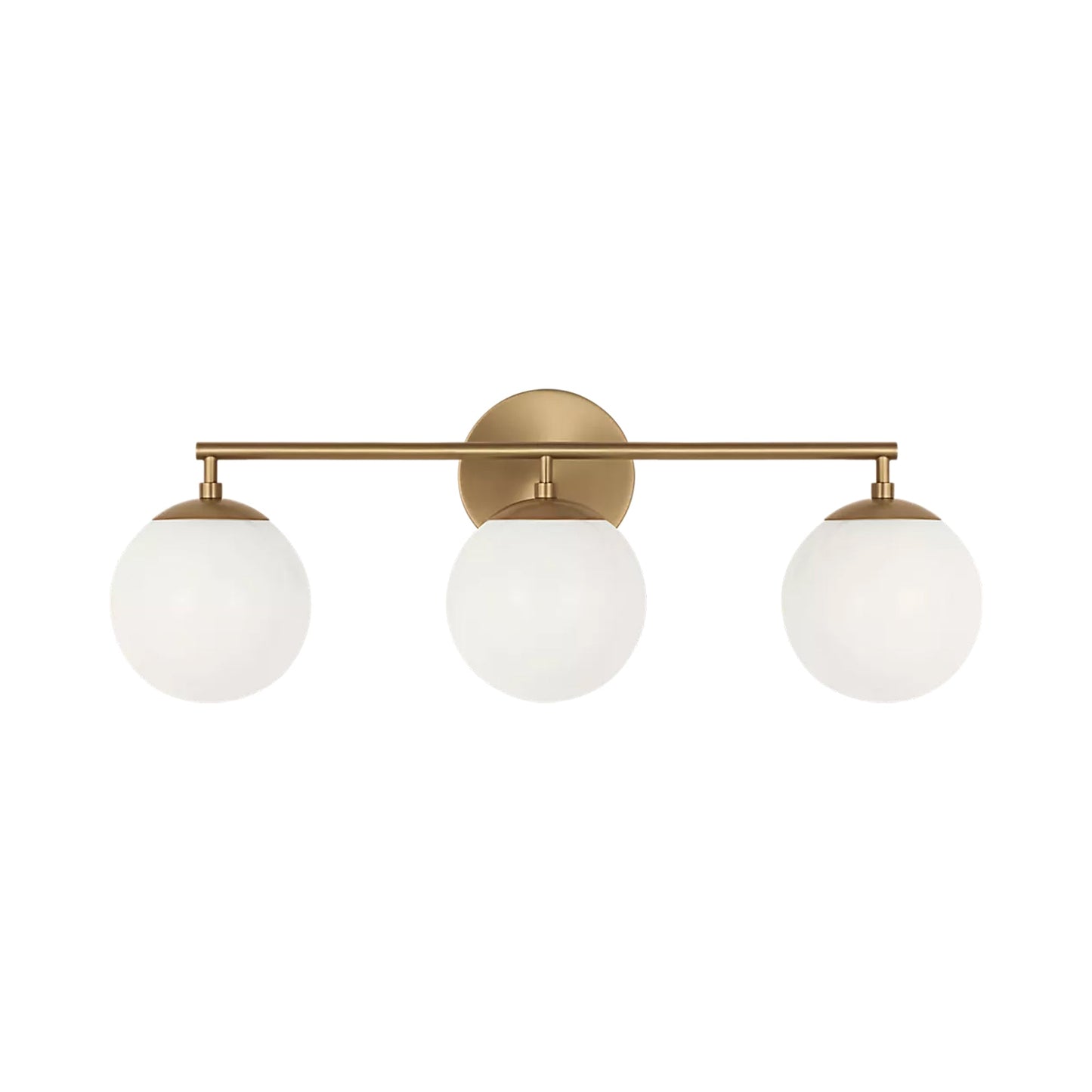 Nube Bath Vanity Light in Satin Brass (3-Light).