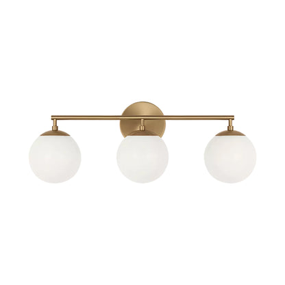 Nube Bath Vanity Light in Satin Brass (3-Light).