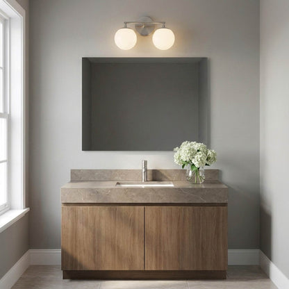 Nube Bath Vanity Light in bathroom.