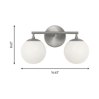 Nube Bath Vanity Light - line drawing.