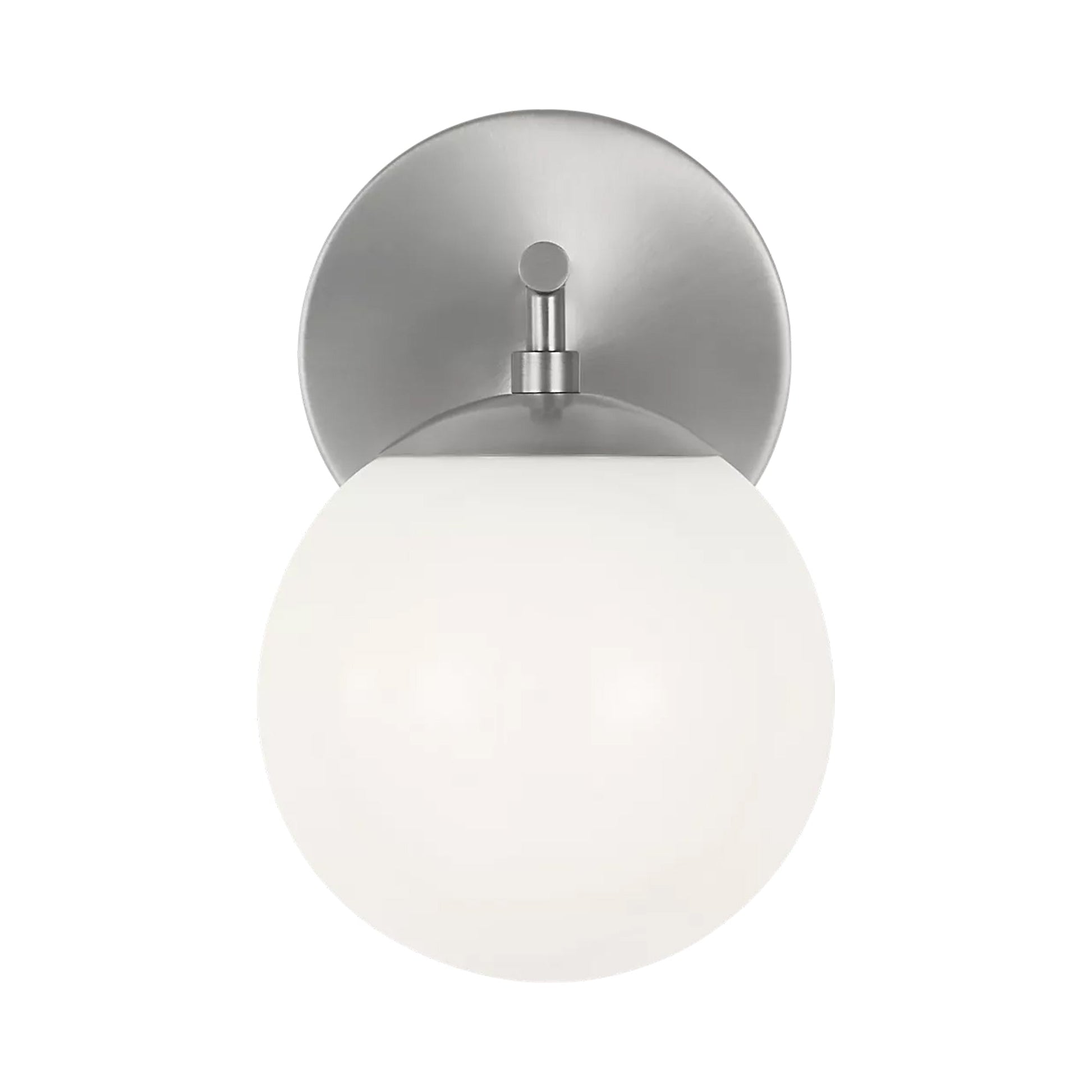 Nube Bath Wall Light in Brushed Nickel.