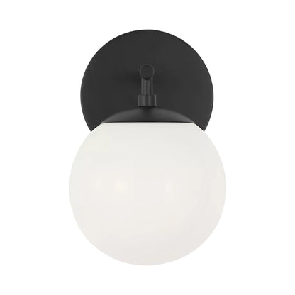 Nube Bath Wall Light in Midnight Black.