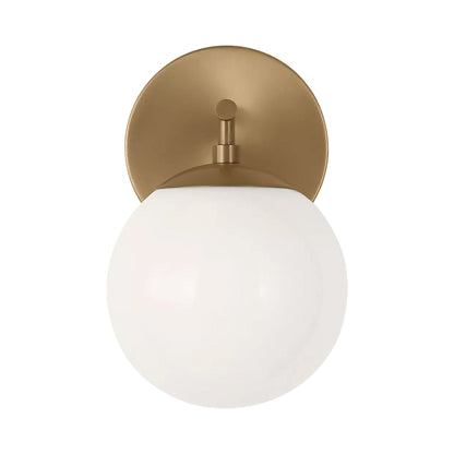 Nube Bath Wall Light in Satin Brass.