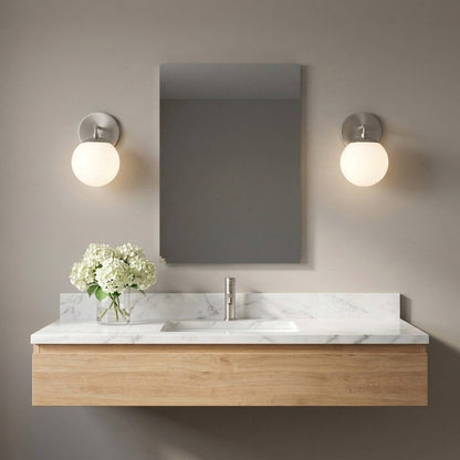 Nube Bath Wall Light in bathroom.
