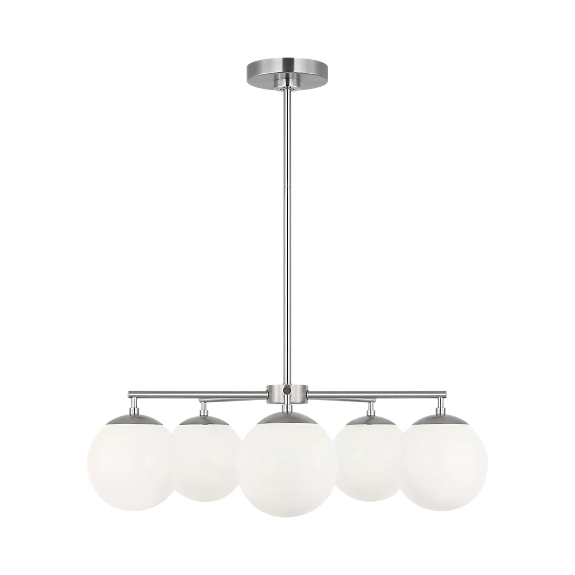 Nube Chandelier in Brushed Nickel (5-Light).