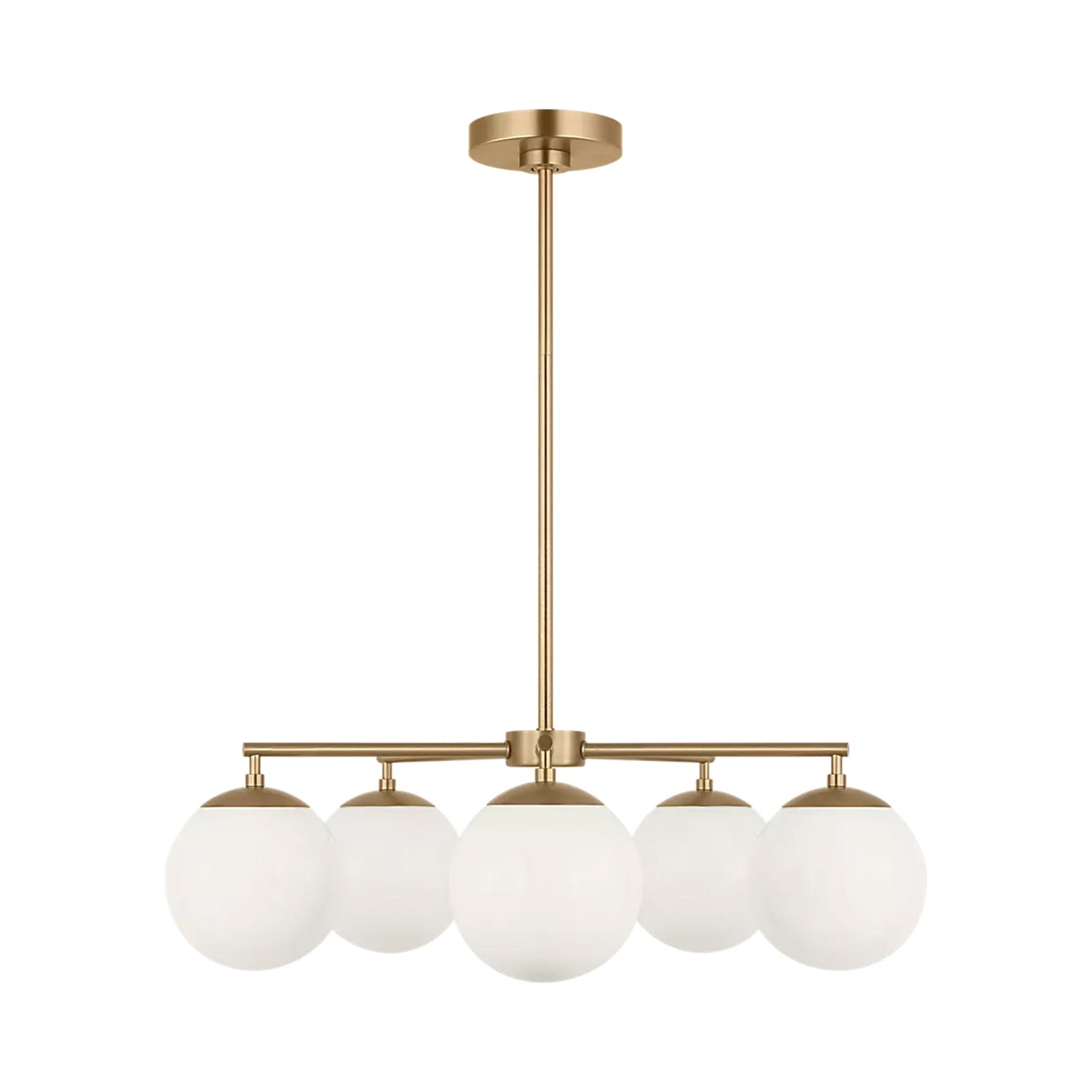 Nube Chandelier in Satin Brass (5-Light).