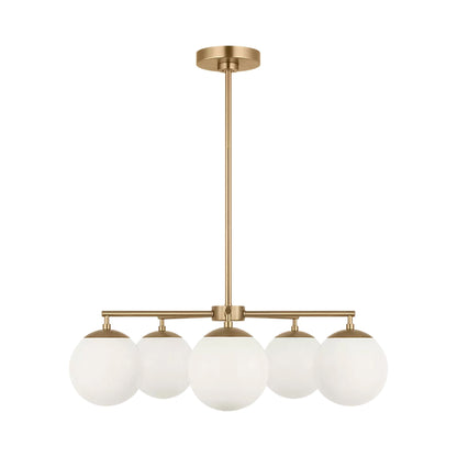 Nube Chandelier in Satin Brass (5-Light).