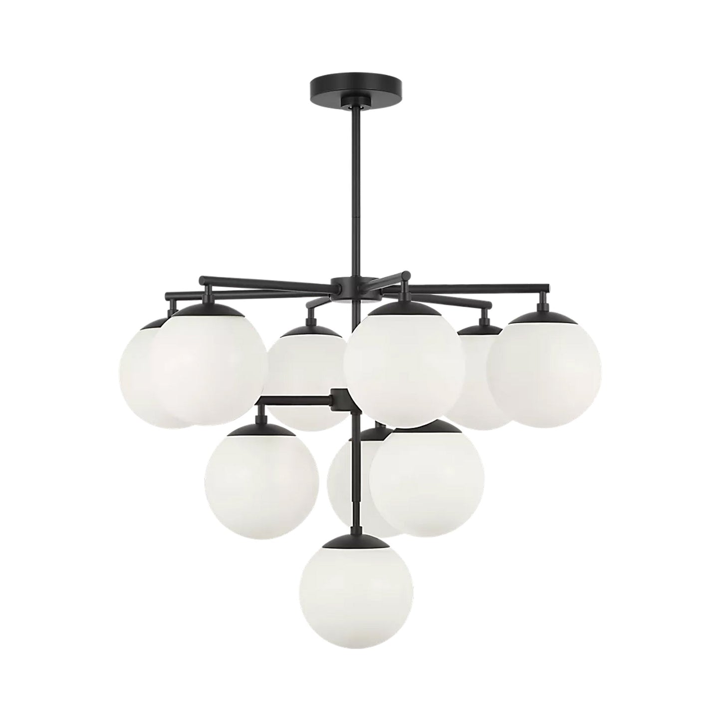 Nube Chandelier in Midnight Black (10-Light).