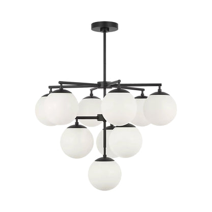 Nube Chandelier in Midnight Black (10-Light).
