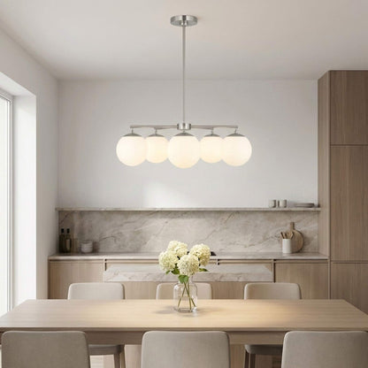 Nube Chandelier in dining room.