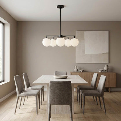 Nube Chandelier in dining room.