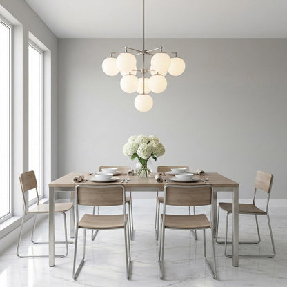 Nube Chandelier in dining room.