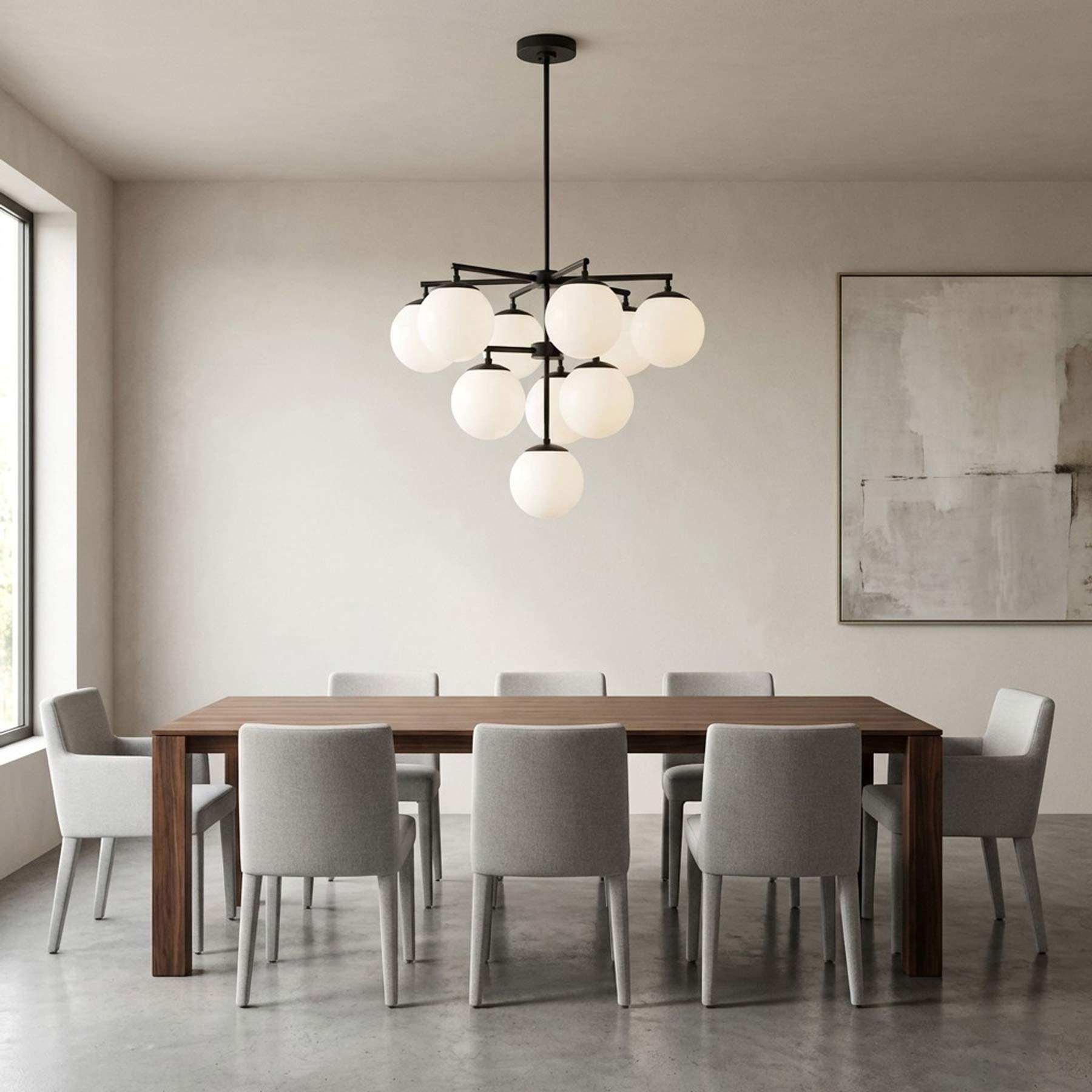 Nube Chandelier in dining room.