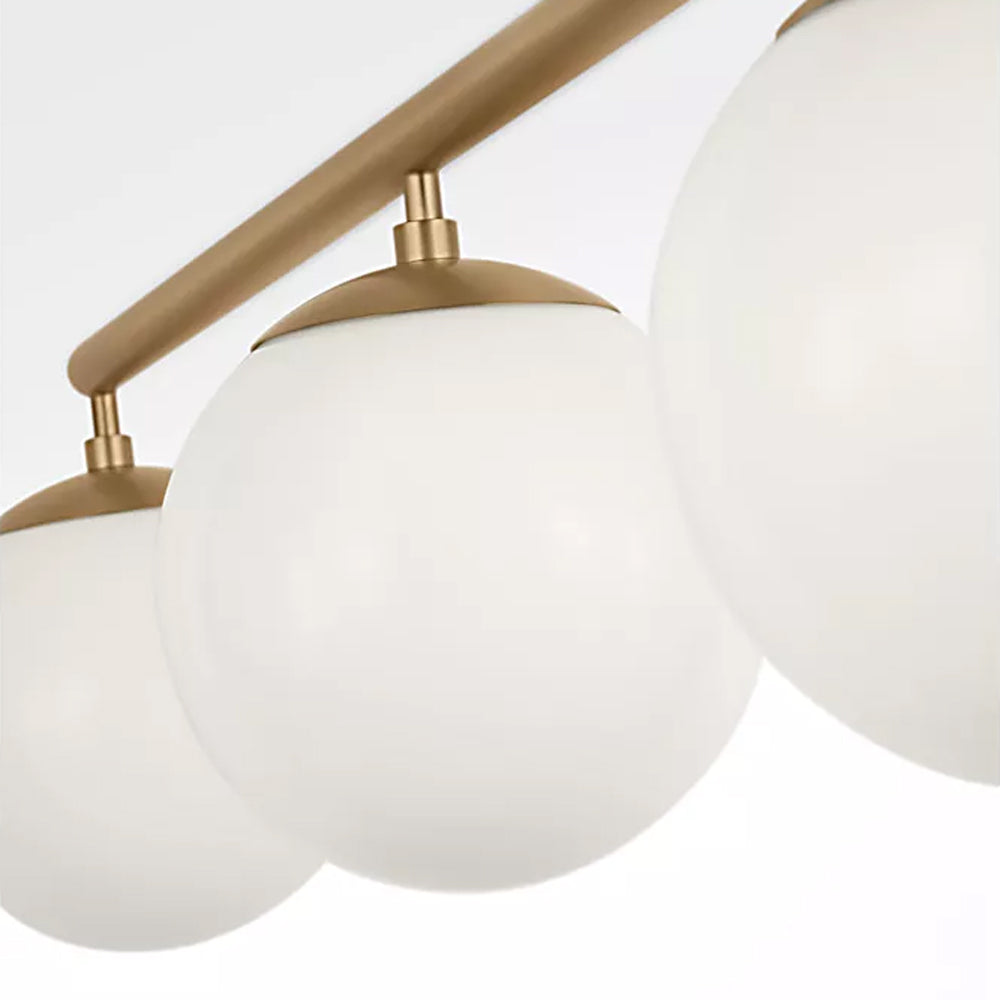 Nube Linear Chandelier in Detail.