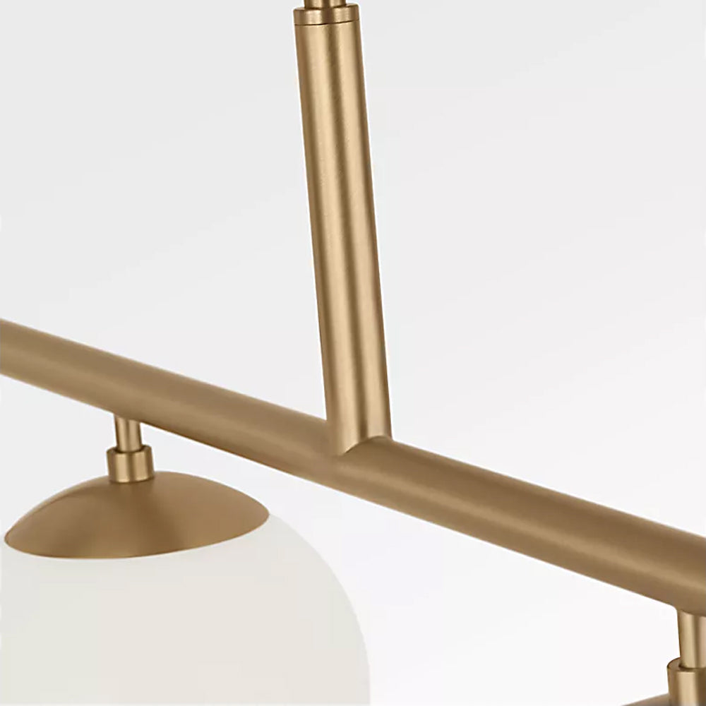 Nube Linear Chandelier in Detail.