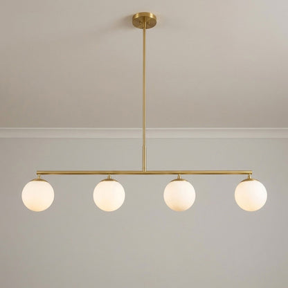 Nube Linear Chandelier in Detail.