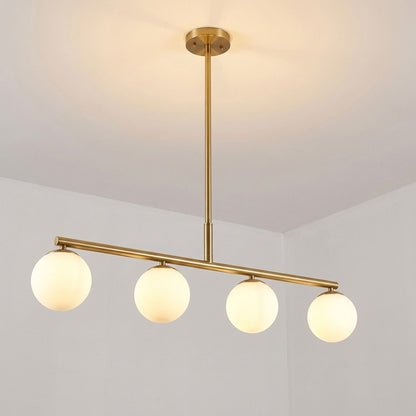 Nube Linear Chandelier in Detail.