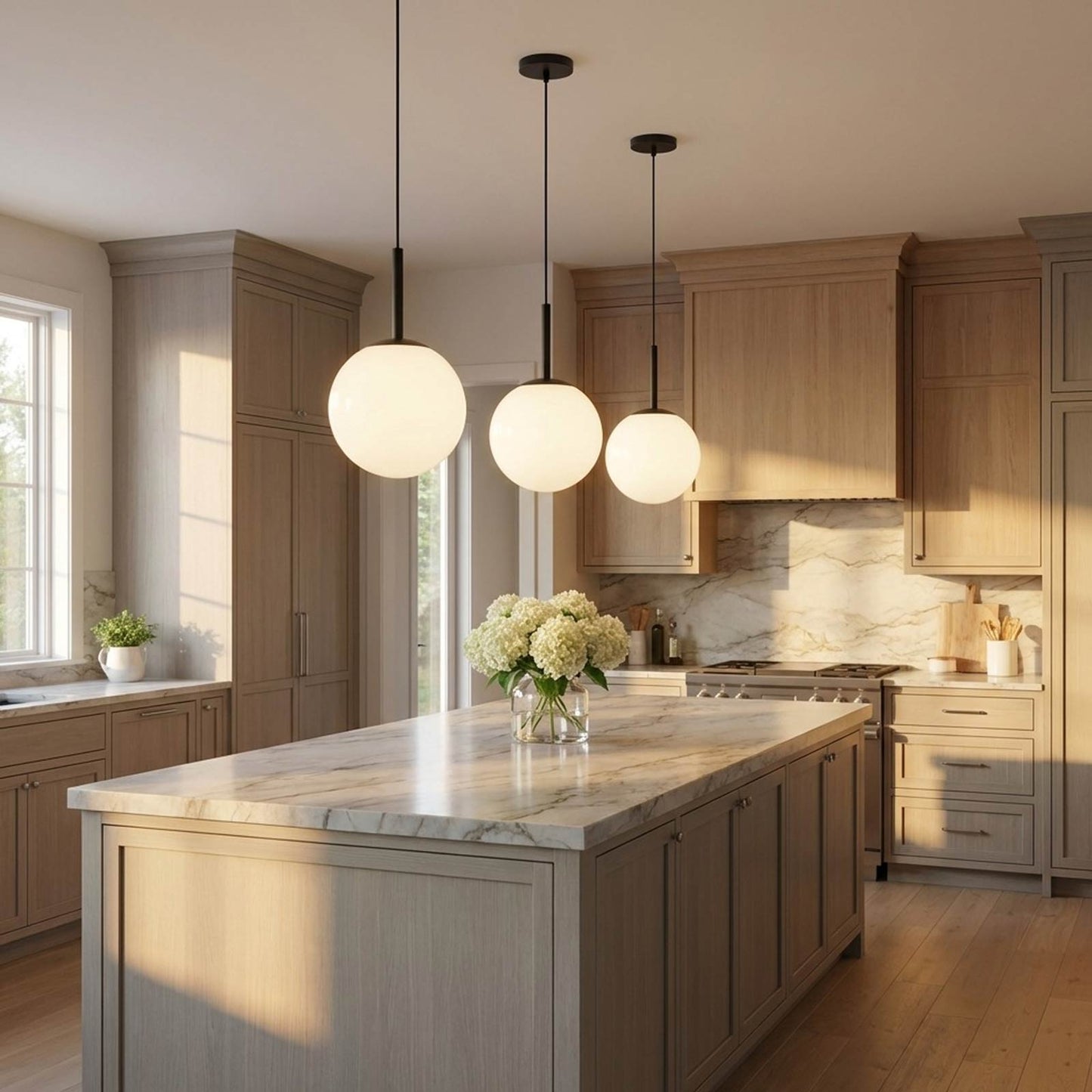 Nube Pendant Light in dining room.