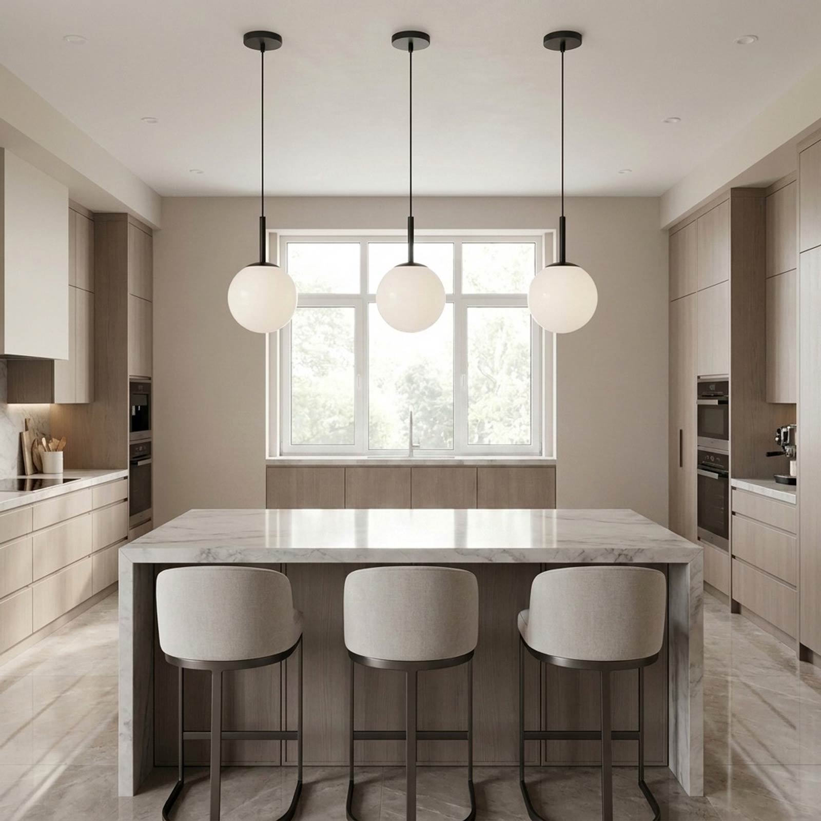 Nube Pendant Light in dining room.