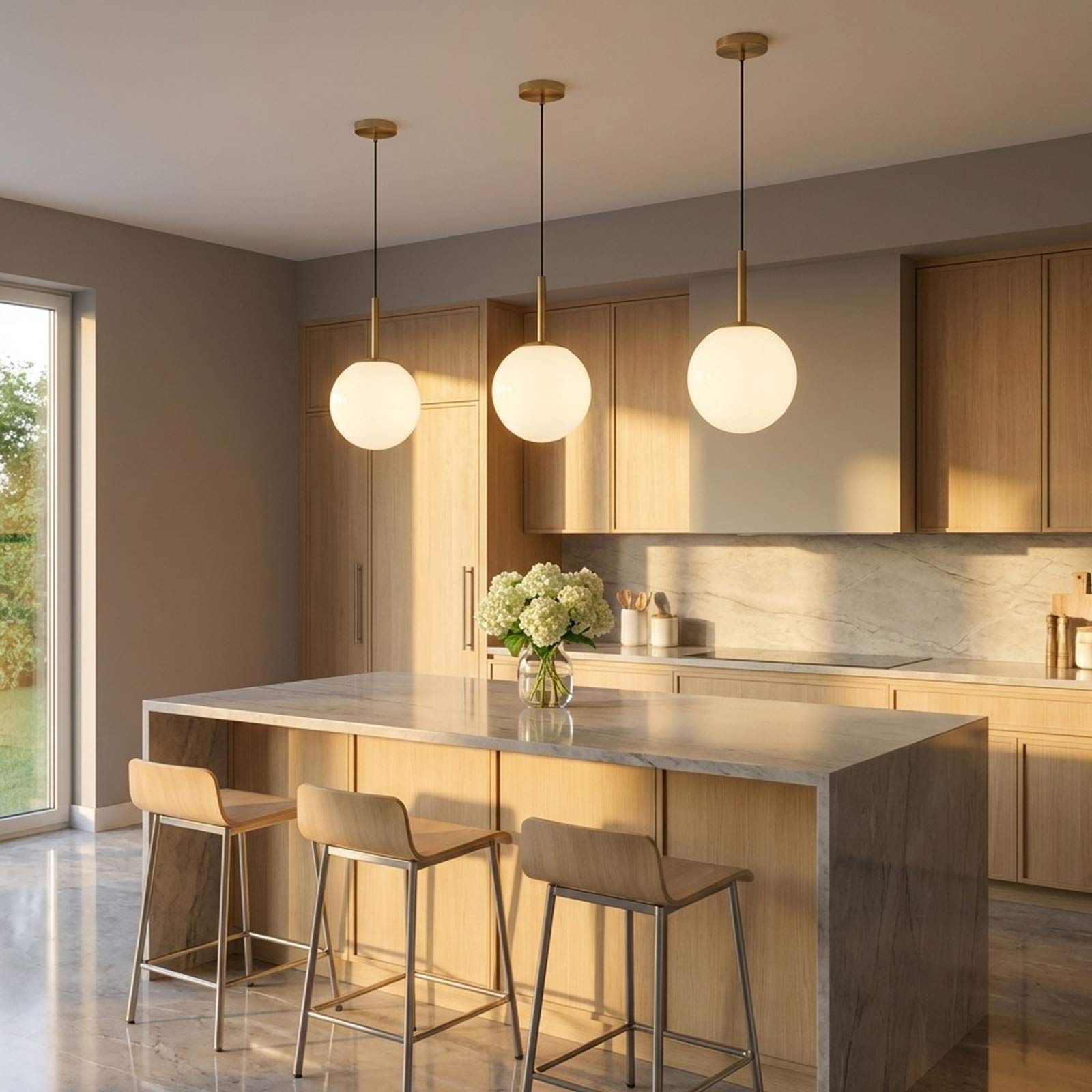 Nube Pendant Light in dining room.