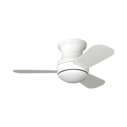 Orbis Hugger LED Ceiling Fan in Matte White (32-Inch).