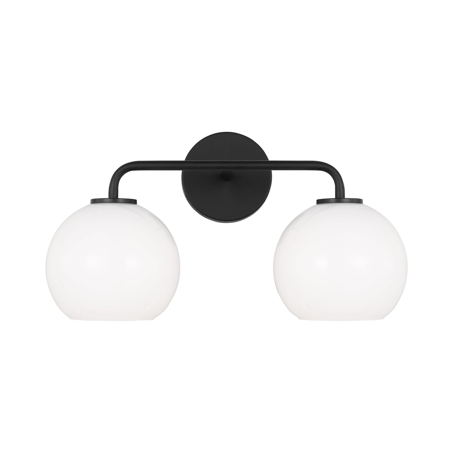 Orley Bath Vanity Light in Midnight Black (2-Light).