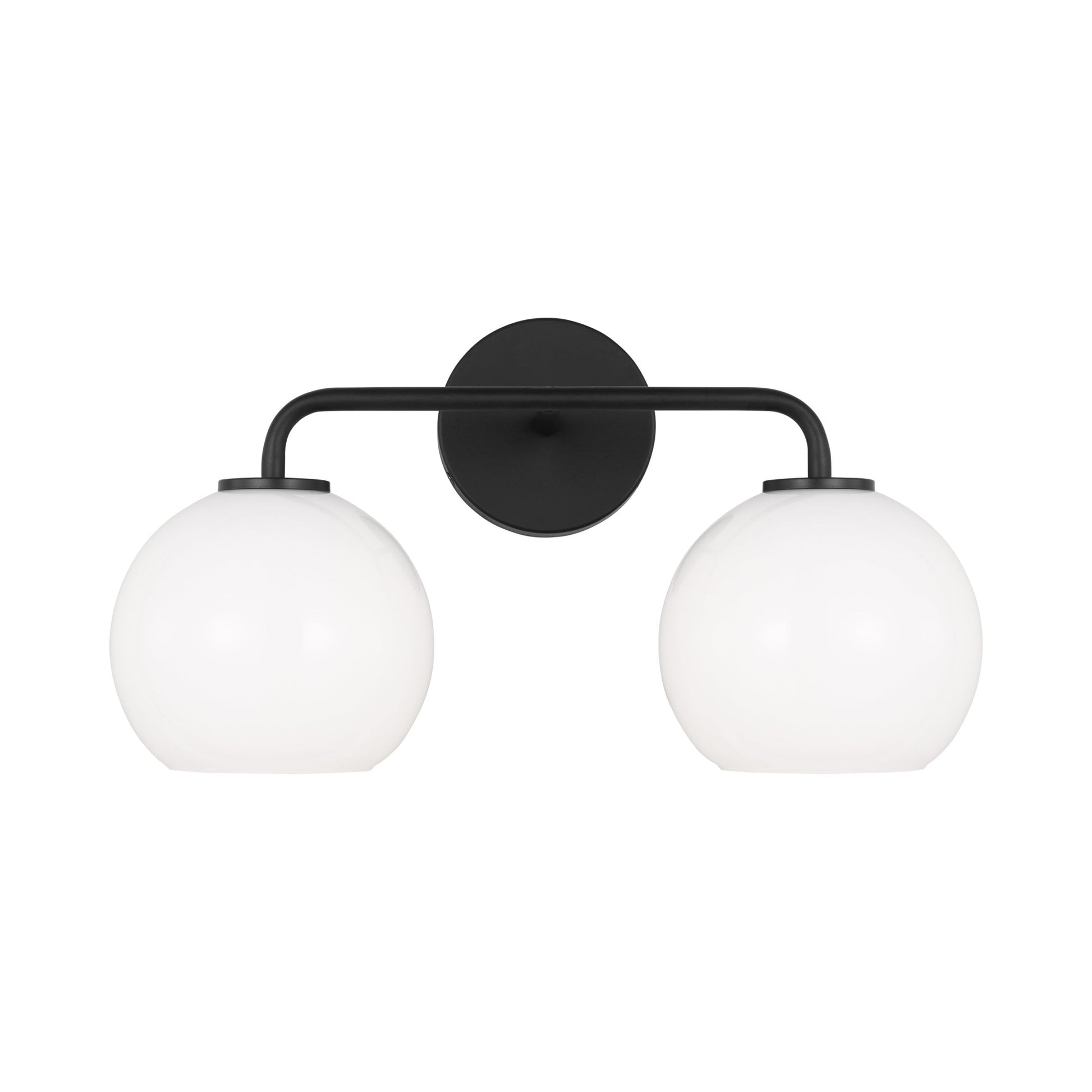 Orley Bath Vanity Light in Midnight Black (2-Light).