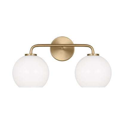 Orley Bath Vanity Light in Satin Brass (2-Light).