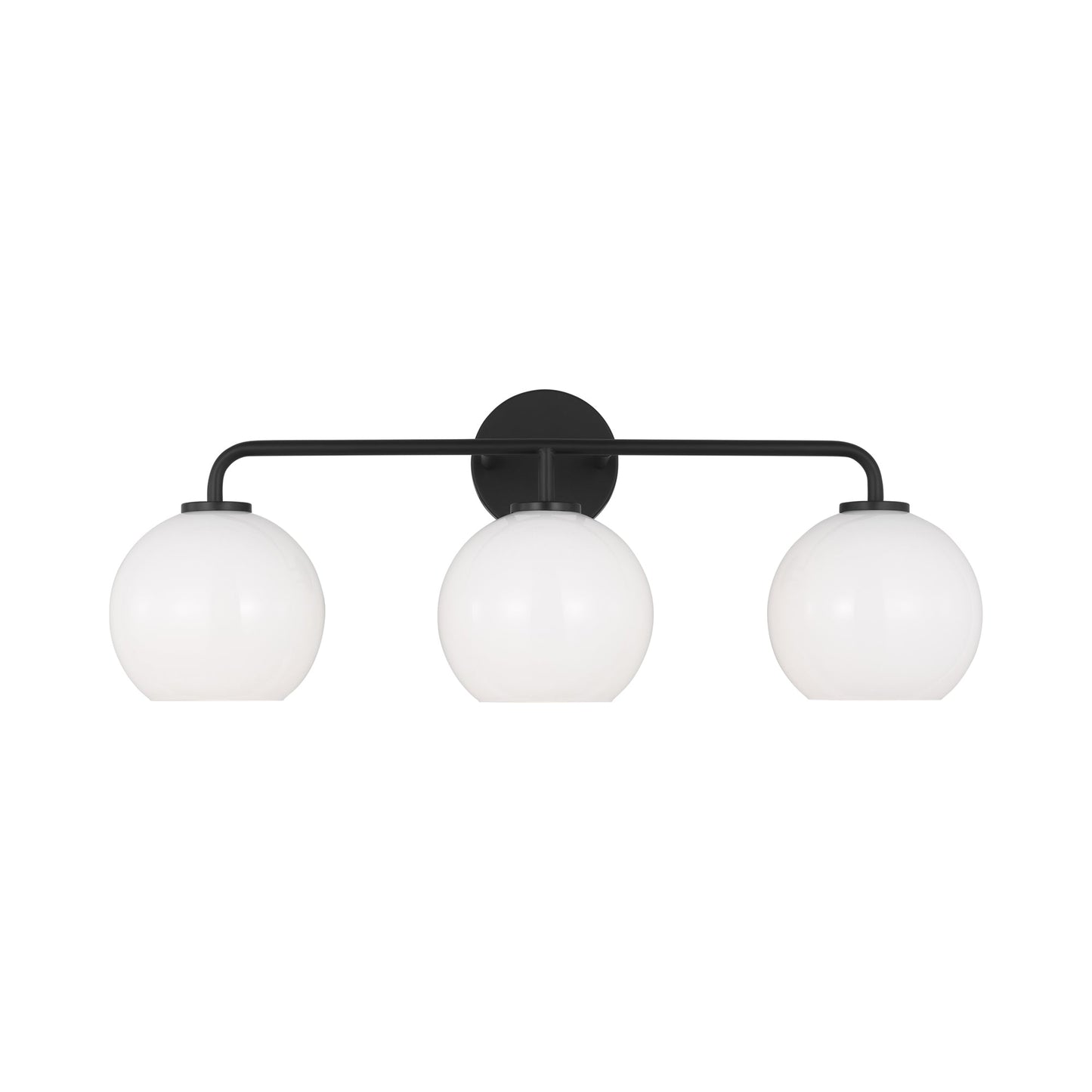 Orley Bath Vanity Light in Midnight Black (3-Light).