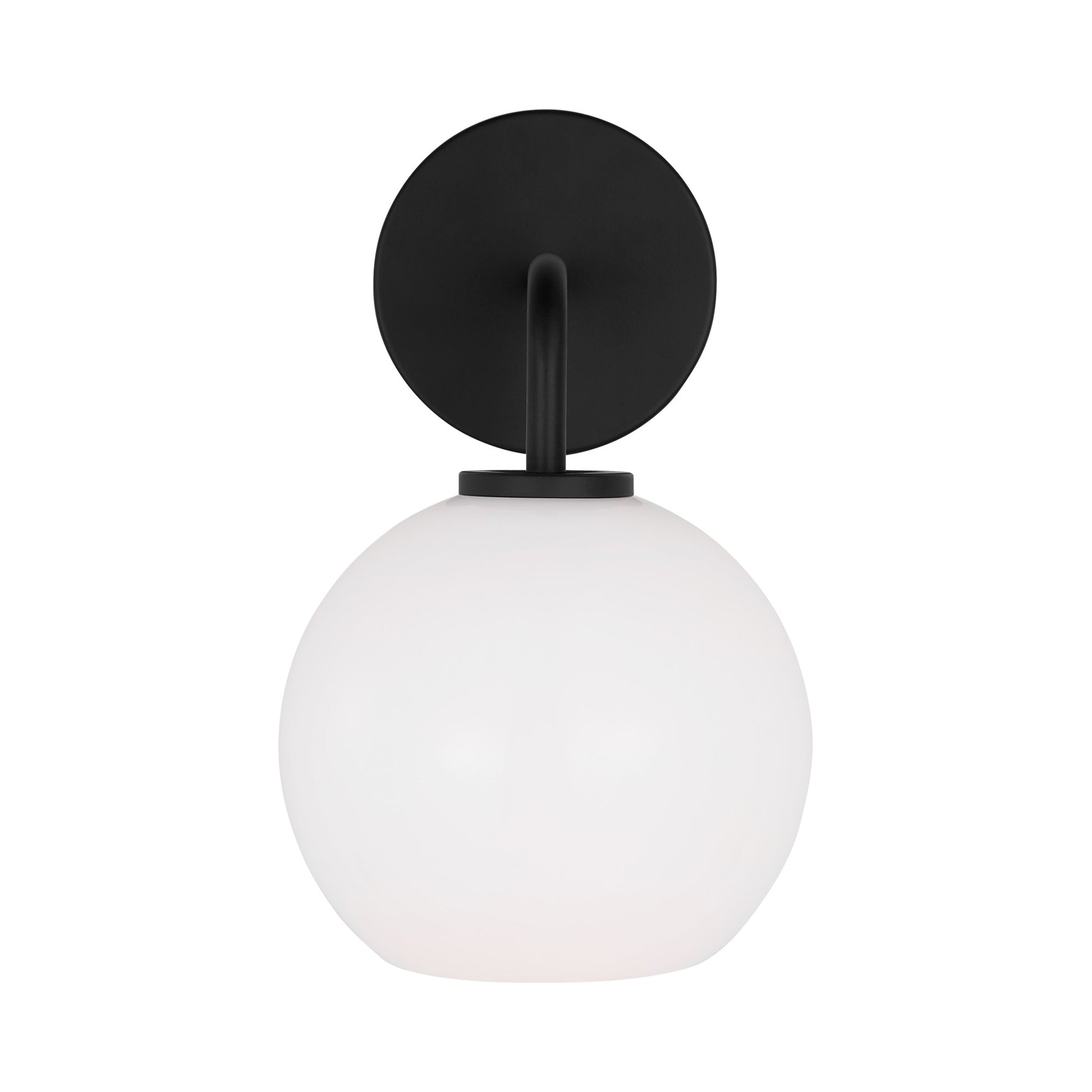 Orley Bath Wall Light in Midnight Black.