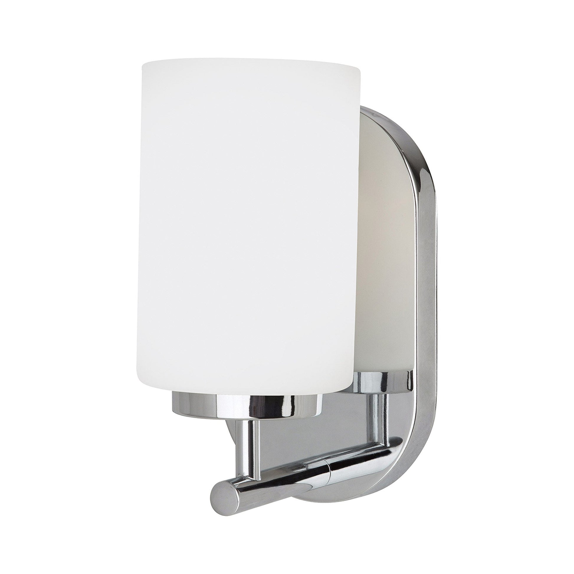 Oslo Bath Wall Light in Chrome/Cased Opal Etched (1-Light).