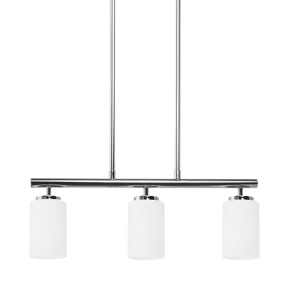 Oslo Linear Pendant Light in Chrome.