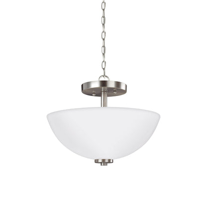 Oslo Semi-Flush Convertible Pendant Light.