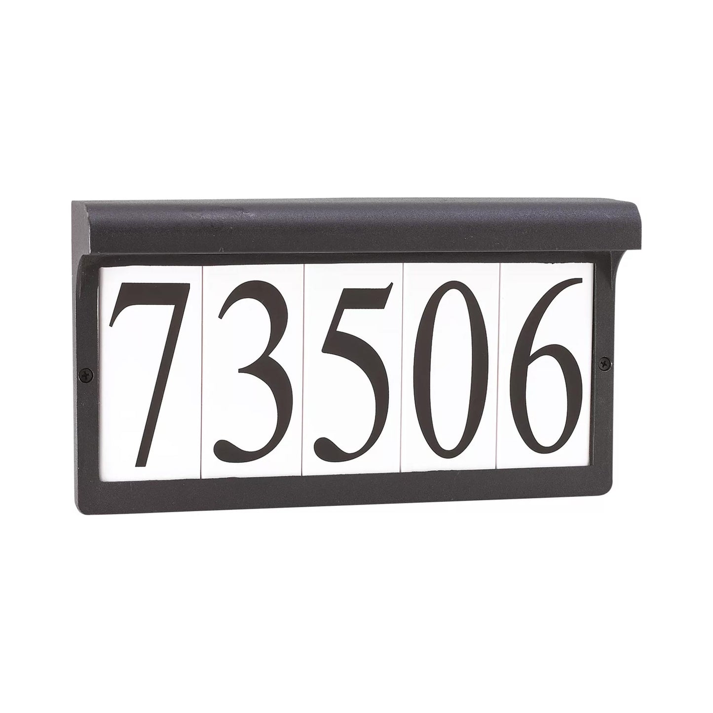 Outdoor Address Light in Black.