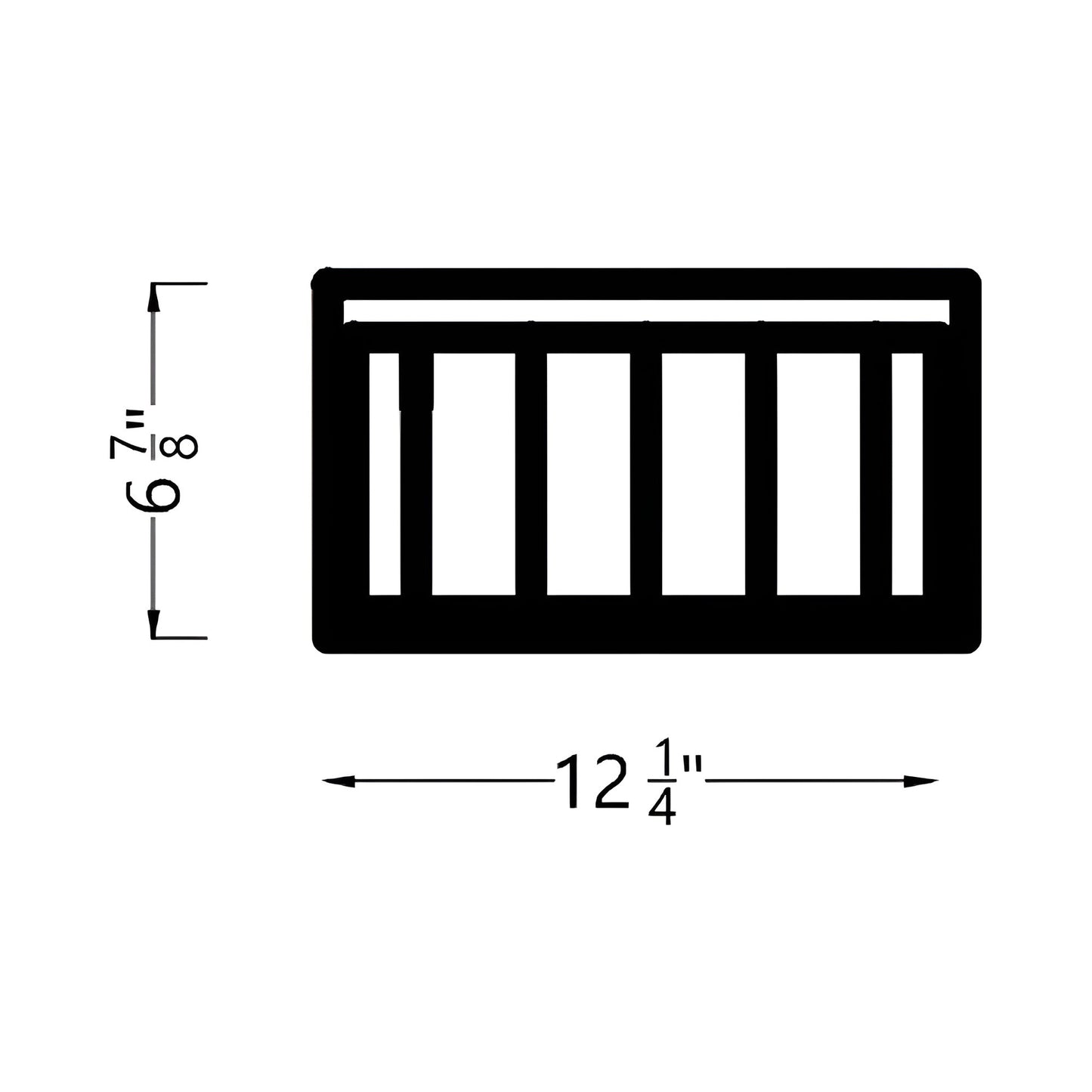 Outdoor LED Address Light - line drawing.
