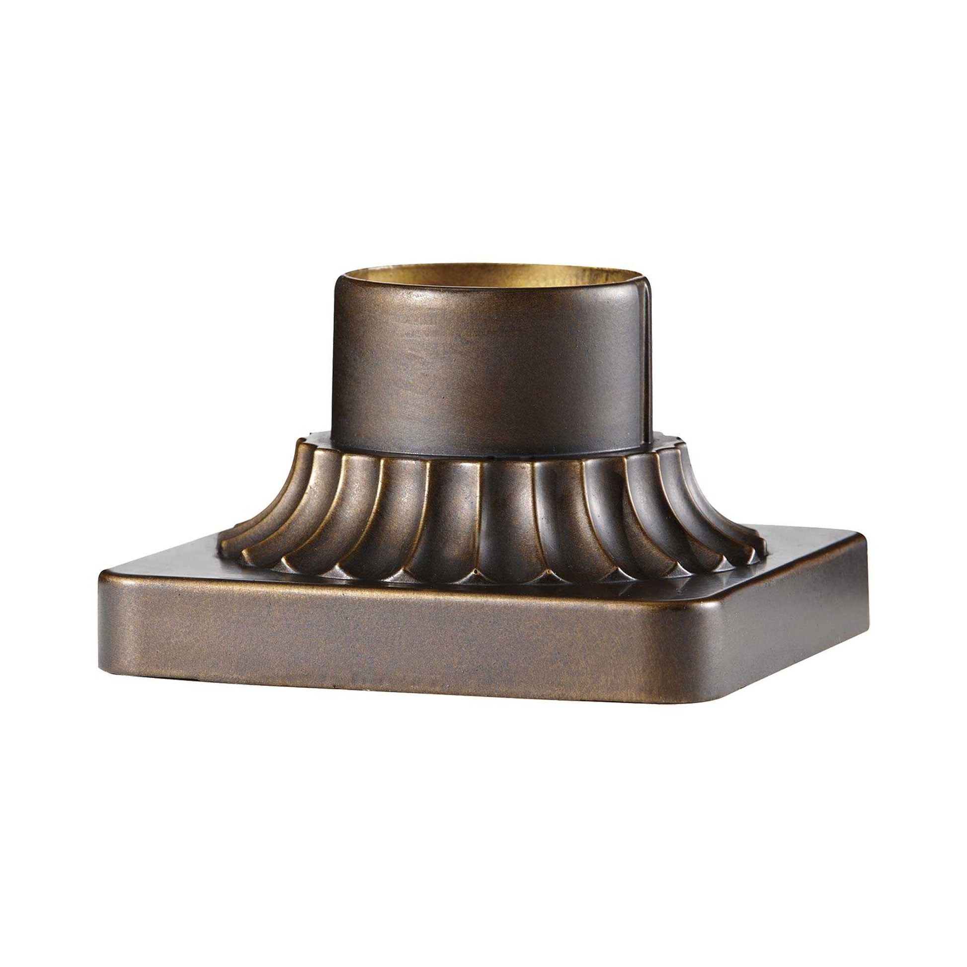 Outdoor Pier Mount Base in Astral Bronze.