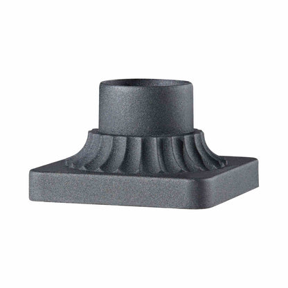 Outdoor Pier Mount Base in Black.