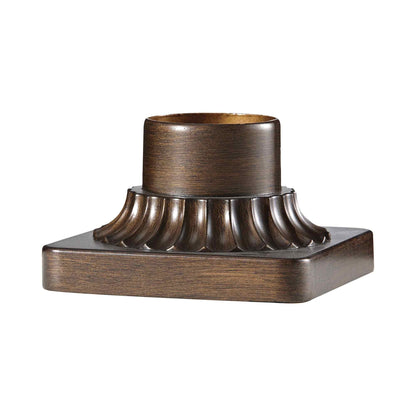 Outdoor Pier Mount Base in Heritage Bronze.
