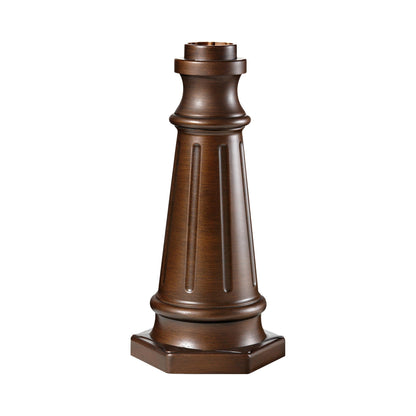 Outdoor Post Base in Heritage Bronze.